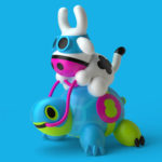 Cowly & Turtly 3D Render by QuailStudio