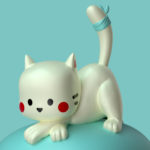 Bunzo & Cat 3D render 3D Render by QuailStudio