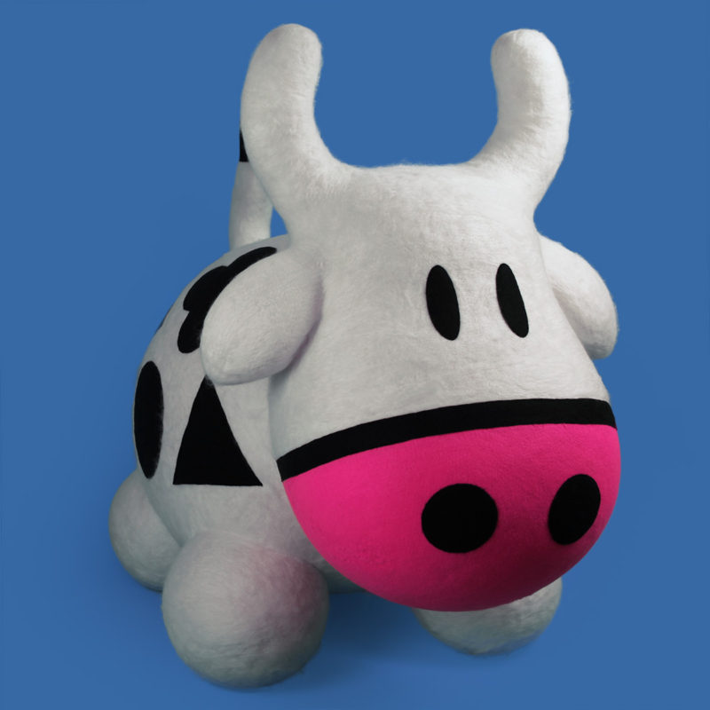 Giant Felted Cowly by QuailStudio