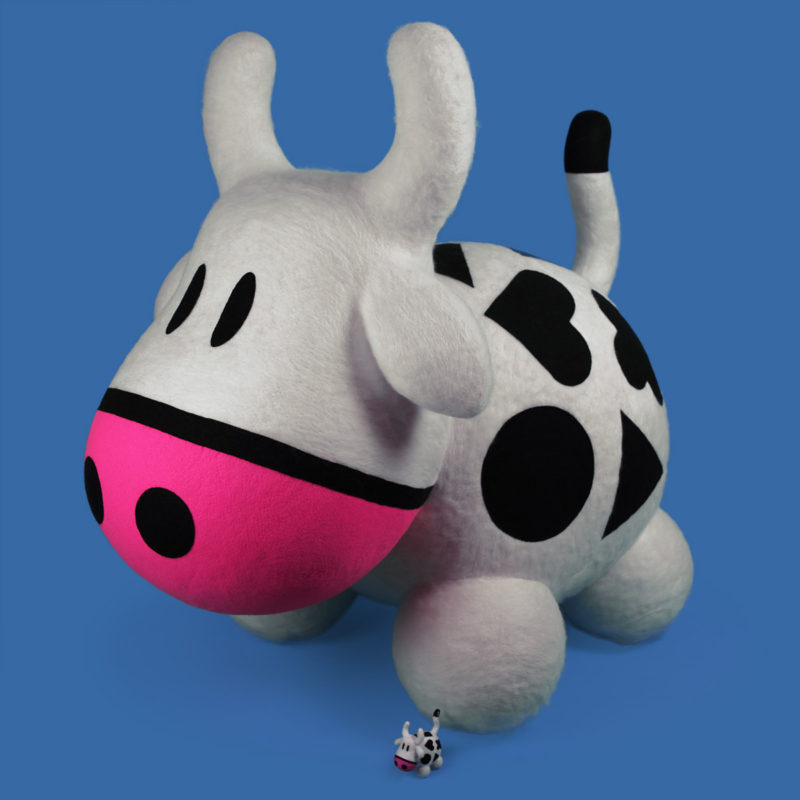 Giant felted Cowly by QuailStudio